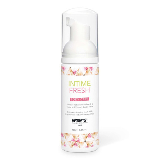 Mousse nettoyante intime à la rose de Damas et à l'extrait d'Aloe Vera 150ml 